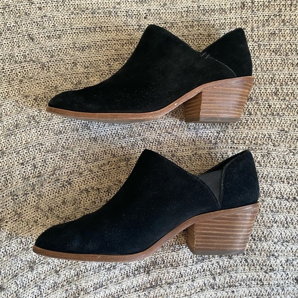 Vince Camuto Ankle Booties in Black Suede - Picture 3 of 6